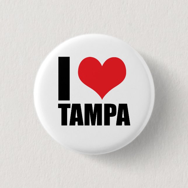 I Liebe Tampa Button (Vorderseite)