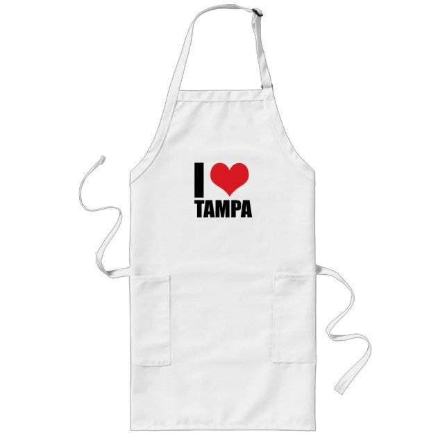 I Liebe Tampa Lange Schürze (Vorne)