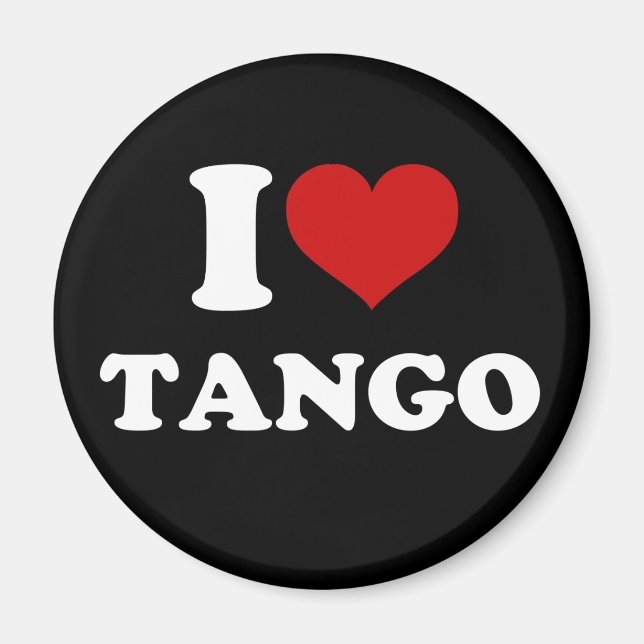 I Liebe Tango Magnet (Vorne)