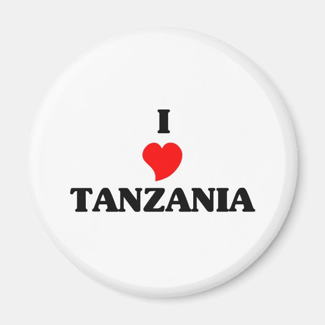 I Liebe Tansania Magnet (Vorne)