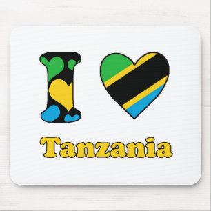 I Liebe Tansania Mousepad