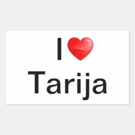 I Liebe Tarija Rechteckiger Aufkleber