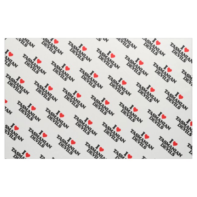 I LIEBE-TASMANISCHE TEUFEL STOFF (Fat Quarter (45,7 x 55,9 cm))