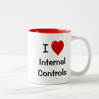 I Liebe Tasse des Amtes für interne Kontrollen