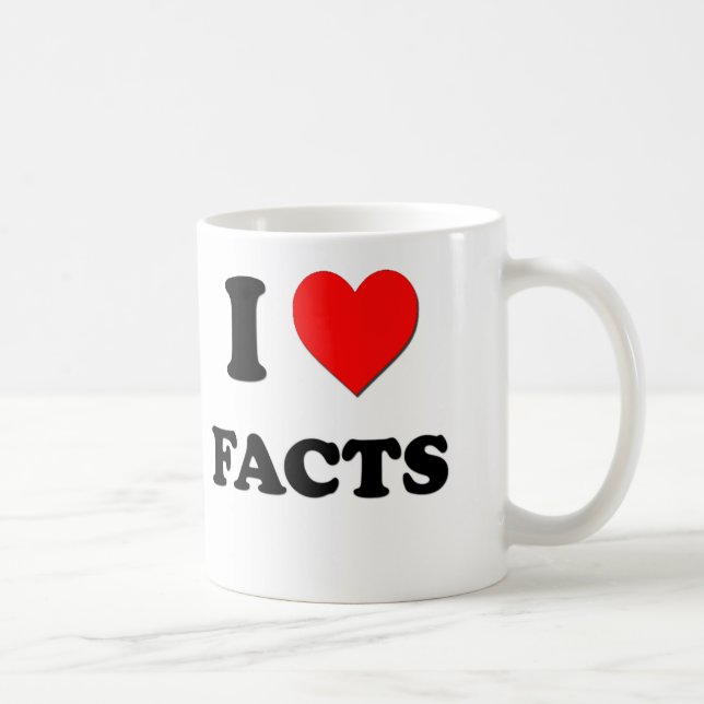 I Liebe-Tatsachen Tasse (Rechts)