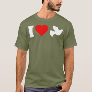 I Liebe Taube Züchtertaube Racing Geschenk T-Shirt
