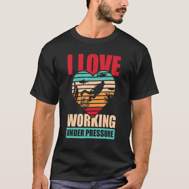 I Liebe Tauchen Schnorcheln T-Shirt (Vorderseite)
