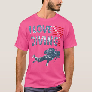 I Liebe Tauchen und Tauchen T-Shirt