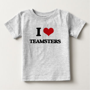 I Liebe Teamsters Baby T-shirt