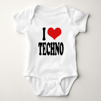 I Liebe Techno Baby Strampler