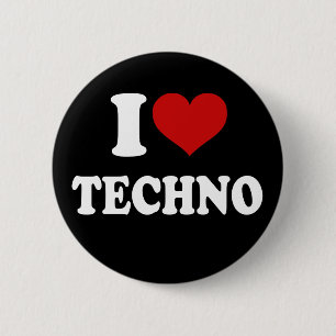 I Liebe Techno Button