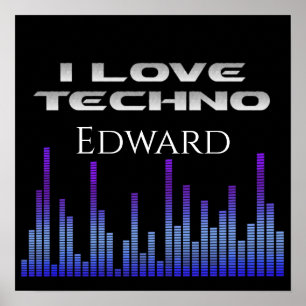 I Liebe Techno Poster