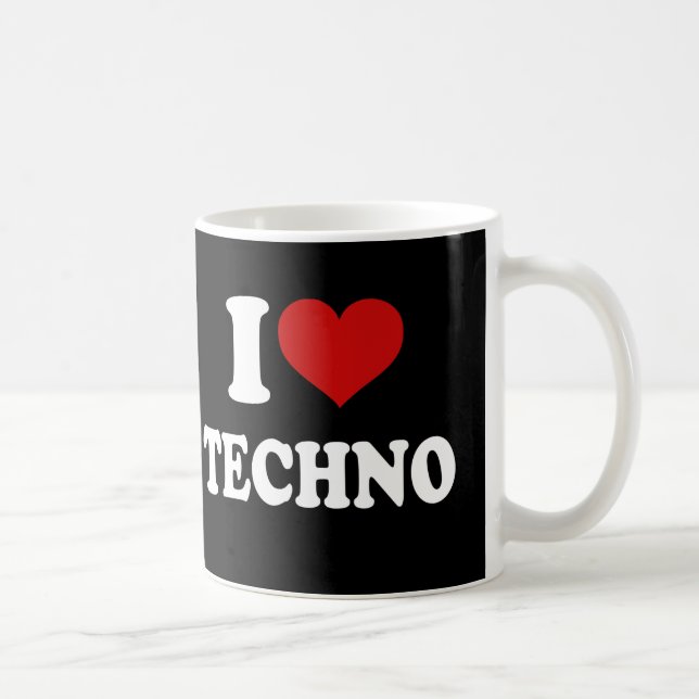 I Liebe Techno Tasse (Rechts)