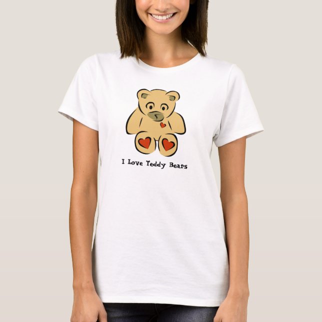 I Liebe Teddy Bears T-Shirt (Vorderseite)