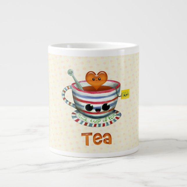 I Liebe Tee Jumbo-Tasse (Vorderseite)