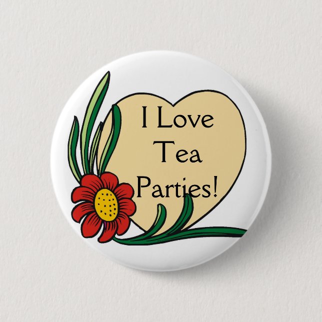 I LIEBE-TEE-PARTYS BUTTON (Vorderseite)
