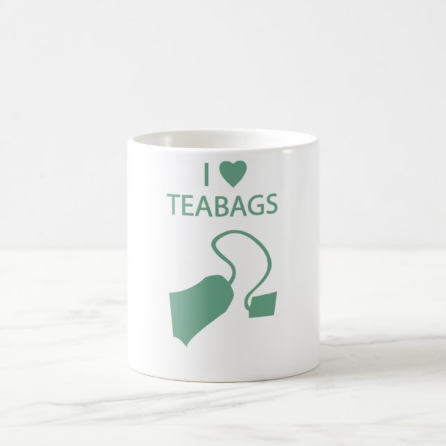 I Liebe-Teebeutel-Tasse Kaffeetasse (Mittel)