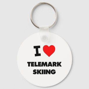 I Liebe Telemark Skifahren Schlüsselanhänger