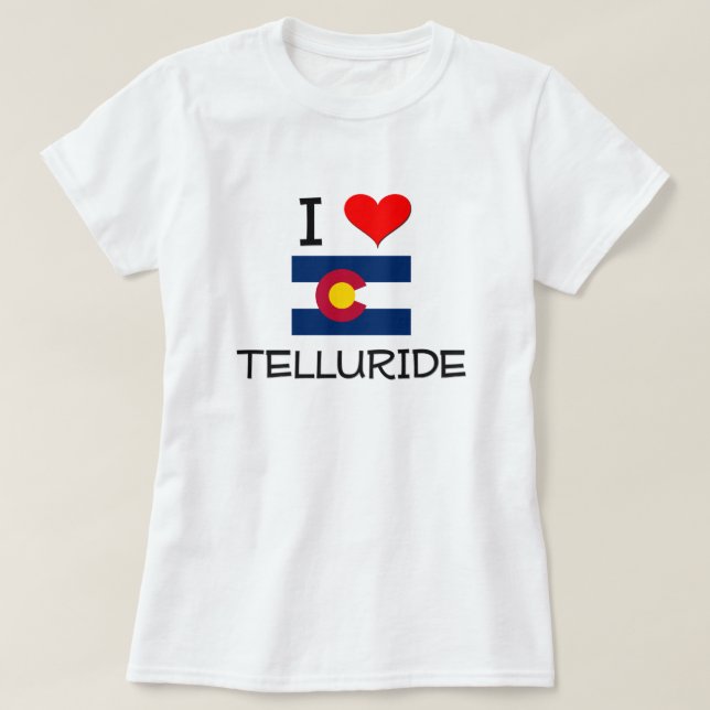 I Liebe TELLURID Colorado T-Shirt (Design vorne)