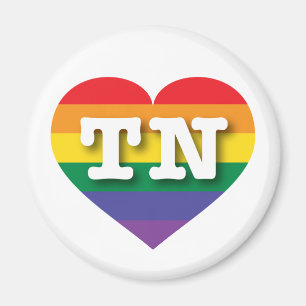 I Liebe Tennessee Gay Pride Regenbogenherz Magnet