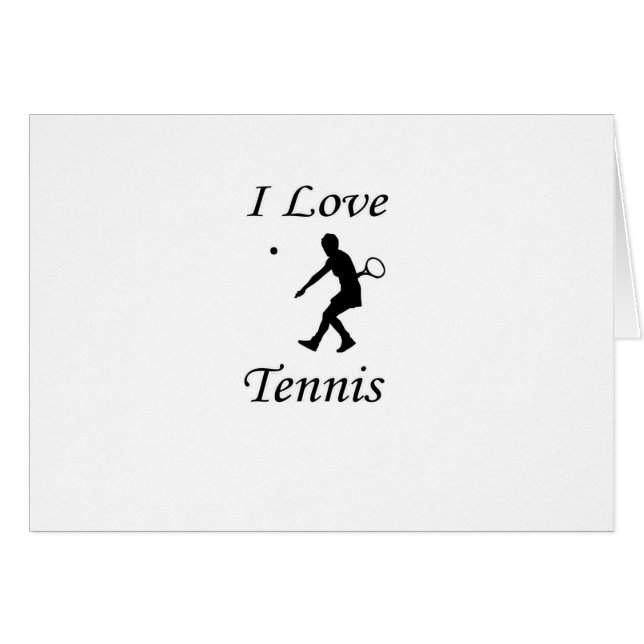 I Liebe Tennis (Vorderseite (Horizontal))