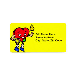 I Liebe Tennis Adressaufkleber