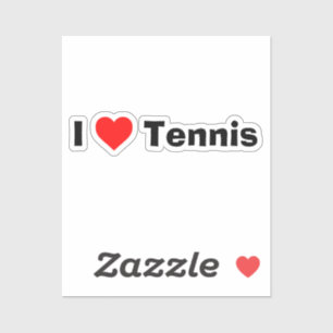 I Liebe Tennis Aufkleber