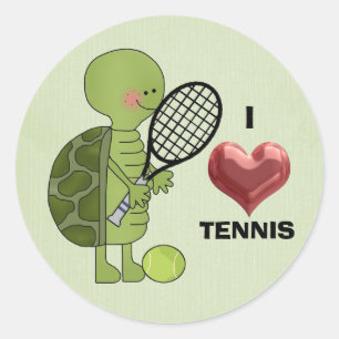 I Liebe Tennis Aufkleber