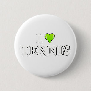I Liebe Tennis Button