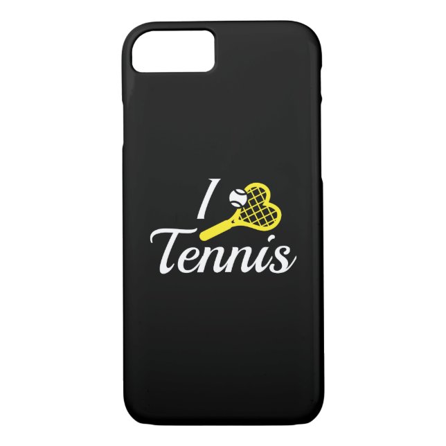 I Liebe Tennis Case-Mate iPhone Hülle (Rückseite)