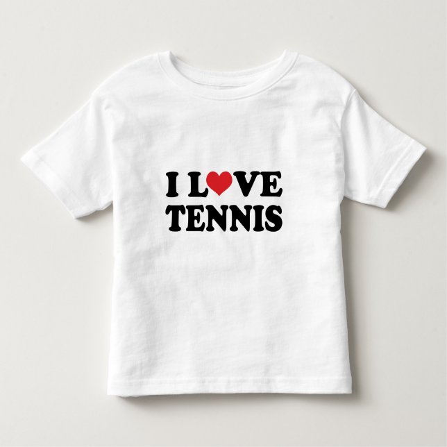 I Liebe-Tennis (Geschenk) Kleinkind T-shirt (Vorderseite)