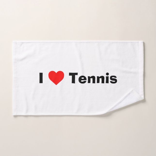 I Liebe Tennis Handtuch (Handtuch)
