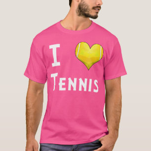 I Liebe Tennis Herz Tennis T-Shirt