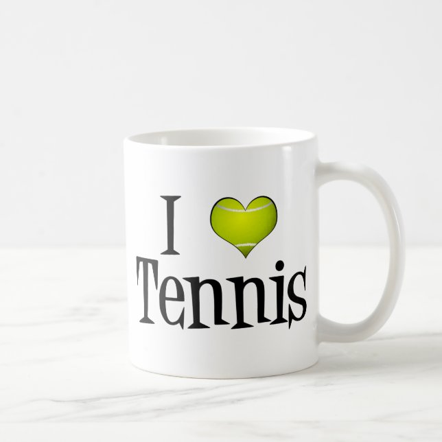 I Liebe Tennis Kaffeetasse (Rechts)