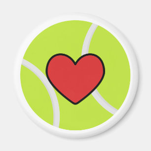 i Liebe Tennis Magnet