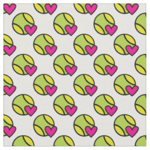 I Liebe Tennis mit Herz 2 - Sonderuntergrund Stoff