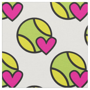 I Liebe Tennis mit Herz - Sonderuntergrund Stoff