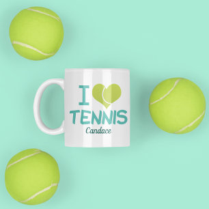 I Liebe Tennis Niedlich Custom Kaffeetasse