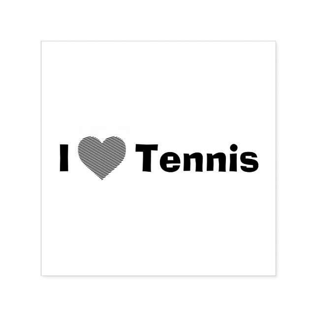 I Liebe Tennis Permastempel (Design)
