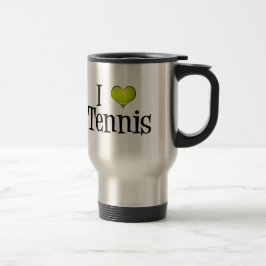I Liebe Tennis Reisebecher