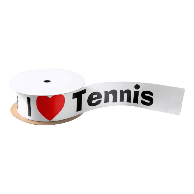 I Liebe Tennis Satinband (Spule)