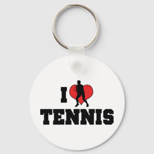I Liebe Tennis Schlüsselanhänger