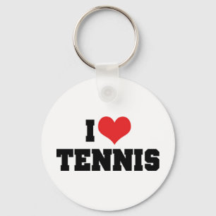 I Liebe Tennis Schlüsselanhänger