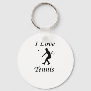 I Liebe Tennis Schlüsselanhänger