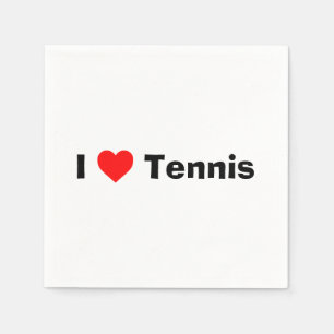 I Liebe Tennis Serviette