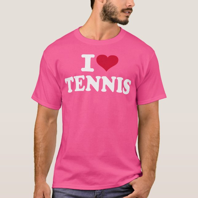 I Liebe Tennis T-Shirt (Vorderseite)
