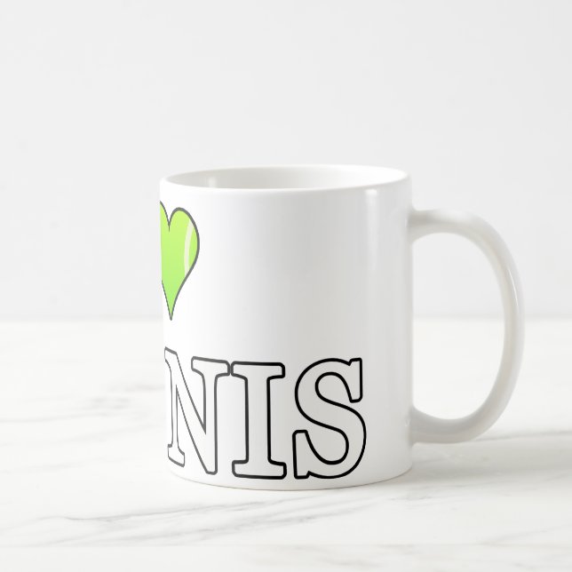 I Liebe Tennis Tasse (Rechts)