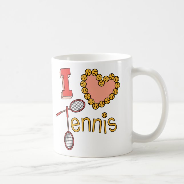 I Liebe-Tennis Tasse (Rechts)