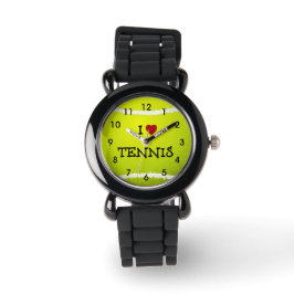 I Liebe Tennis - Tennisball Armbanduhr
