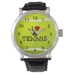 I Liebe Tennis - Tennisball Armbanduhr